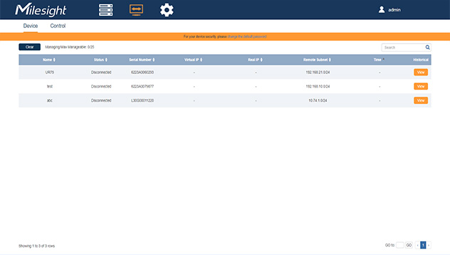 milesightvpn page banner dashboard