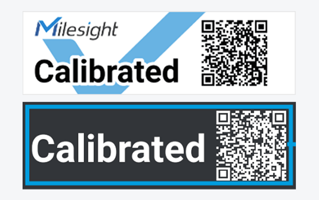 milesight temperature humidity calibration label