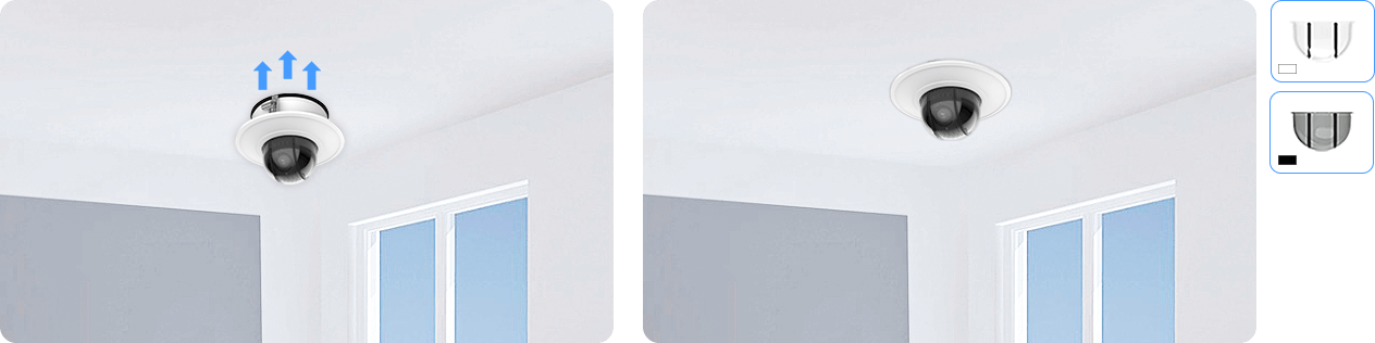 discreet installation