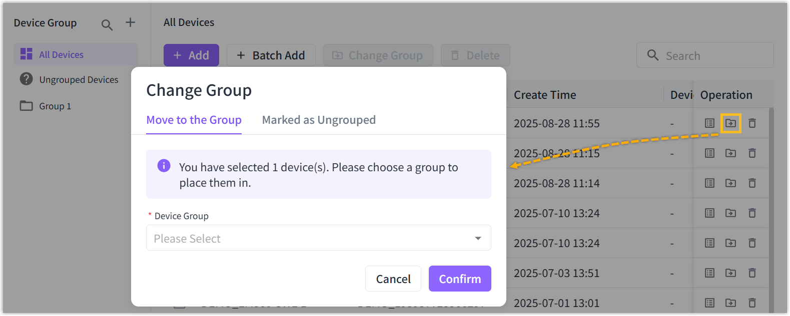 Change-device-group