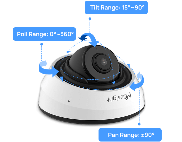 AI IR Mini Dome Network Camera | Mini Dome Camera | Milesight