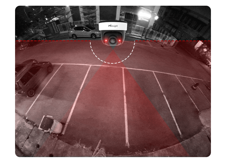 AI 180° Panoramic Mini Dome Network Camera | 180 Degree