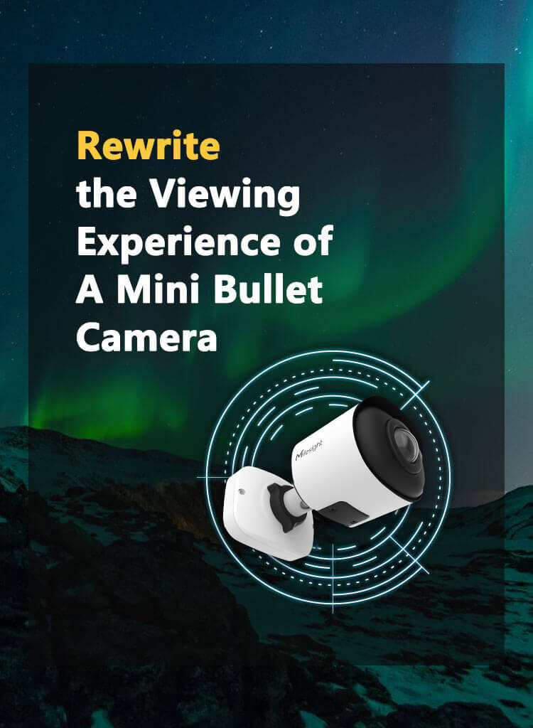 AI 180° Panoramic Mini Bullet Camera