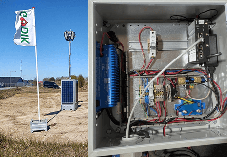 large scale construction site surveillance