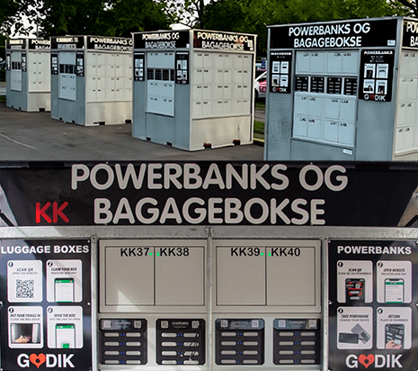 smart luggage storage and charging