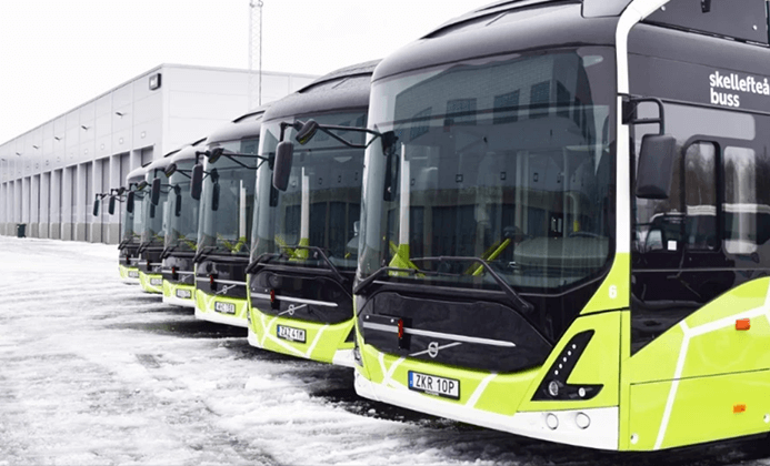 bus temp monitoring sweden scale