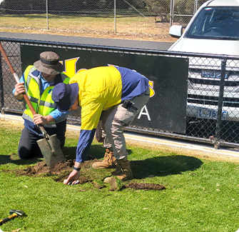 smart irrigation in city installation