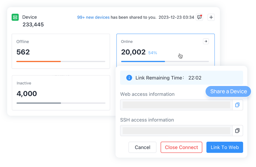 development platform feature device management