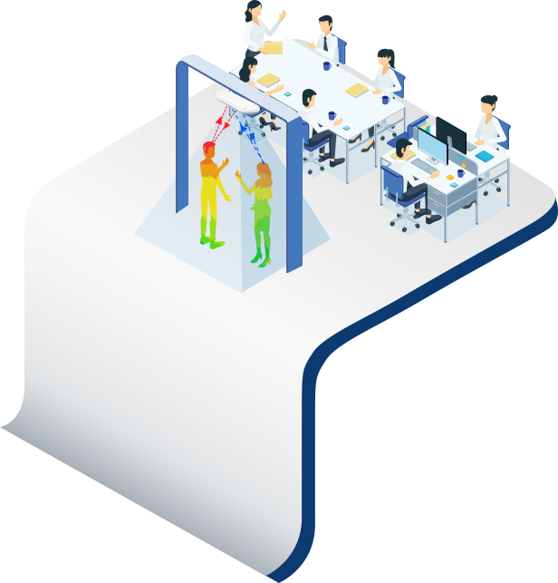 green building people counting