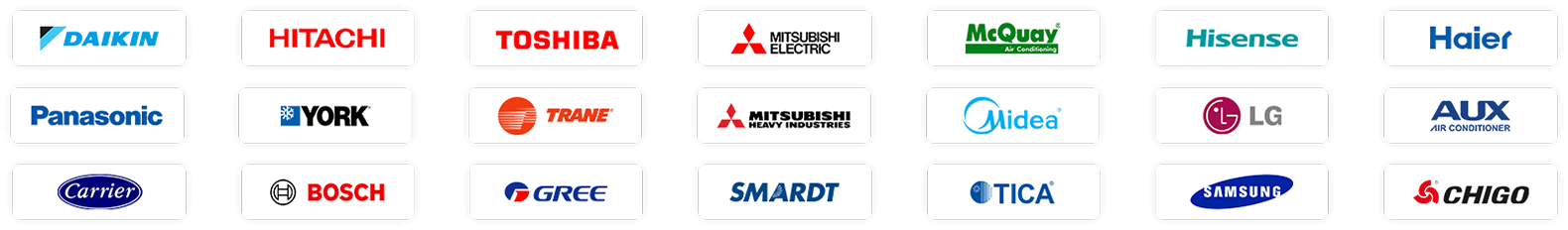 broad brand compatibility across global vrf systems