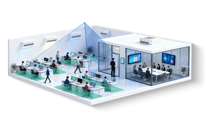 ai workplace occupancy sensor open office