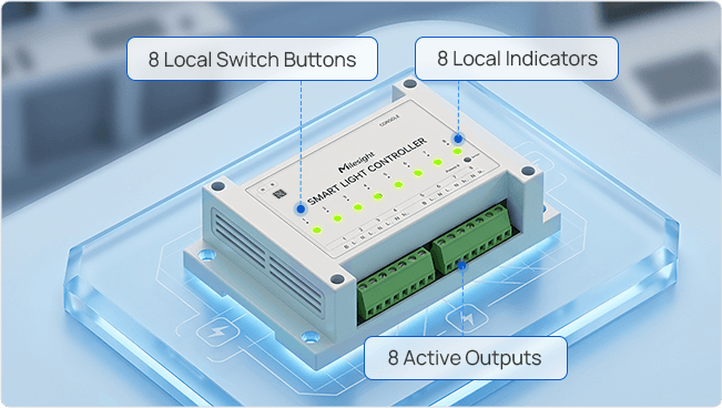 8 buttons 8 led indicators 8 buttons 8 led indicators