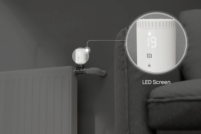 smart radiator thermostat led