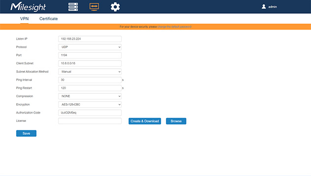 milesightvpn unlock possibilities dashboard