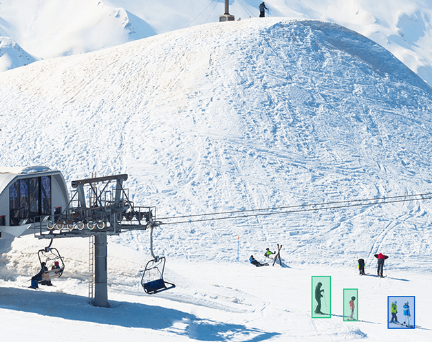 outdoor people counter in ski resort 2