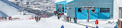 outdoor people counter in ski resort