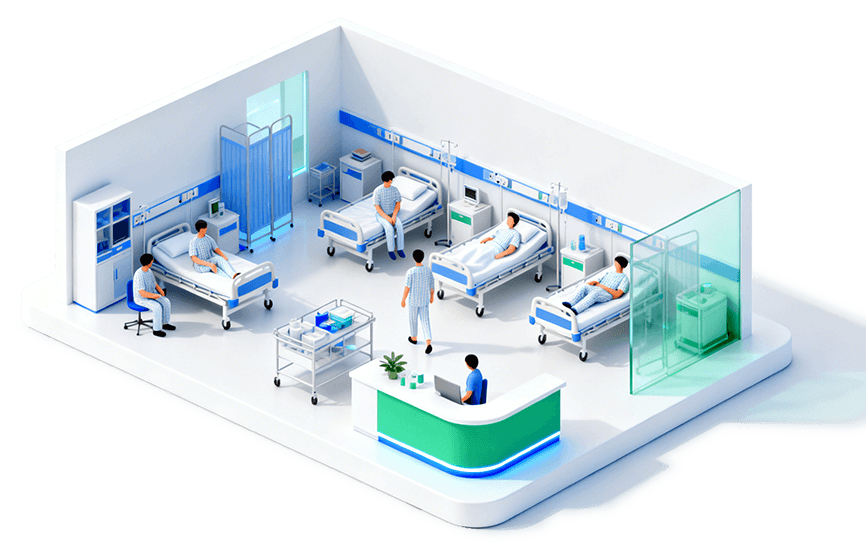 iot healthcare solution application ward 1
