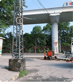 Monitoring infrastructure at a bridge