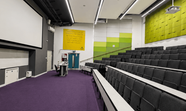 uk university lecture theatre University of Salford lecture theatre