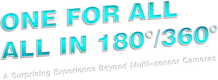 fisheye camera one for all cover 360°.