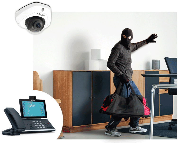 alarm Milesight Network Camera with SIP can make calls when an alarm is triggered.
