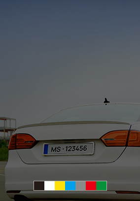 outstanding features plate color