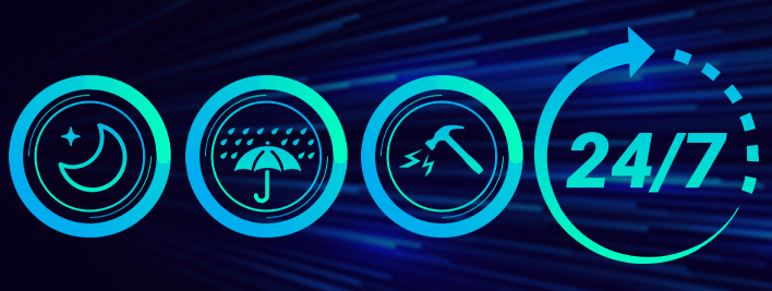 24/7 full monitoring