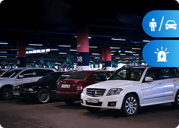 parking lot at night ideal for parking lot suurveillance