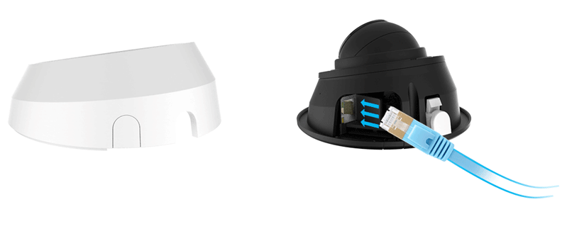 easyIns Easy Installation of IR Mini Dome Network Camera.