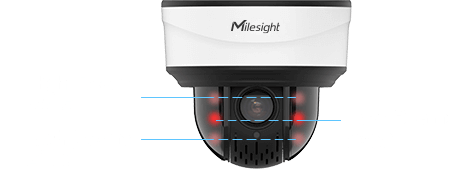 Smart IR II Technology of Mini PTZ Dome Camera