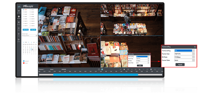 NVR transcoding