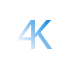 icon 4k 4K high resolution
