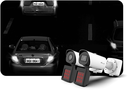 IR LED light ai lpr camera