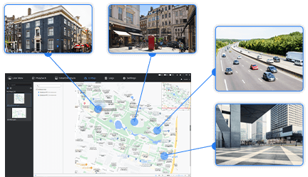 video manage6 Intuitive E-map of Milesight VMS Enterprise