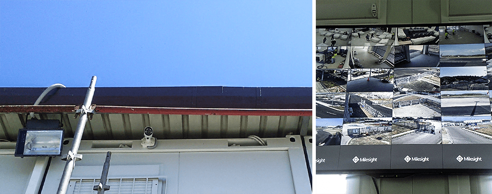 4 H.265+ Motorized Pro Bullet Network Camera and Central management system in the Jacksons International Airport.