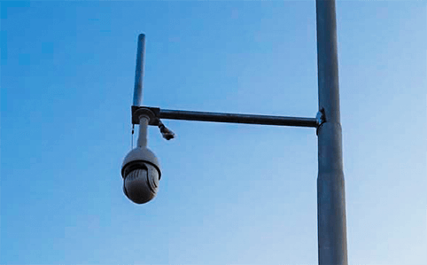 H.265+ PoE Speed Dome Network Camera in the Jacksons International Airport.