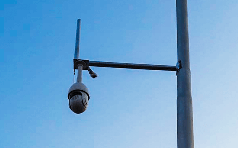 5 H.265+ PoE Speed Dome Network Camera in the Jacksons International Airport.