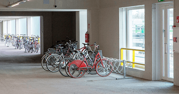 Milesight Network Camera secures bicycle parking area in Asunto Oy Oulun Asemantorni I Apartment