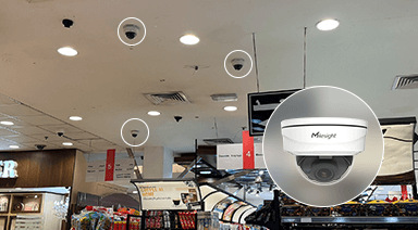 shopping mall motorized dome camera