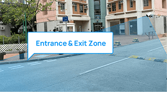 entrance and exit zone