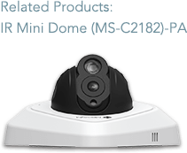 irminidome IR mini dome camera