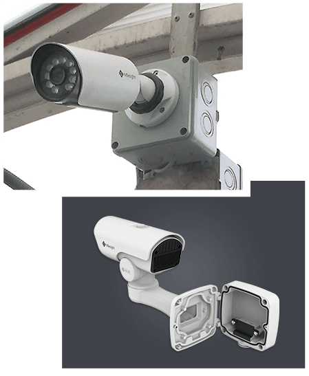 neat The integrated junction box of Mini PoE PTZ Bullet Network Camera minimizes the installation troubles and enlarges the space for cables, which ensures the flexible installation.