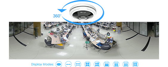 360° Panoramic Experience, NDAA Fisheye Camera