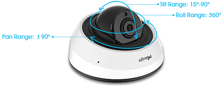 3axis 3-Axis Mechanical Design,NDAA IR Mini Dome Camera,inside security cameras