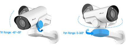 pan tilt zoom ndaa ai ptz bullet plus camera