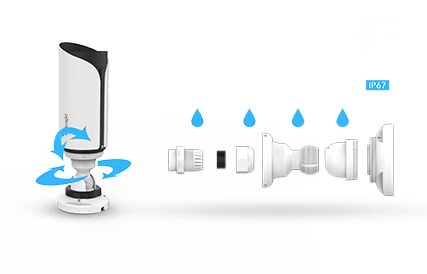 3-Axis Design& IP67,ndaa ai motorized bullet camera