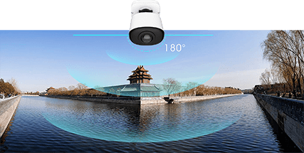 180° Panoramic View of the panoramic bullet camera