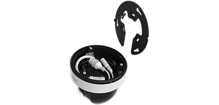 Integrated Junction Box,ai 180°panoramic mini dome camera
