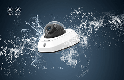 ip67&ik10 ndaa ai Vandal-proof Mini Dome Camera