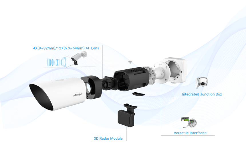 ndaa radar camera with easy installation